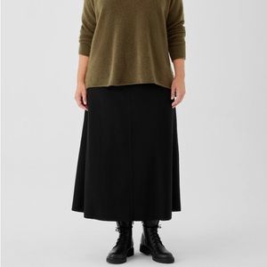 Eileen Fisher Wool MIDI Skirt A-line
